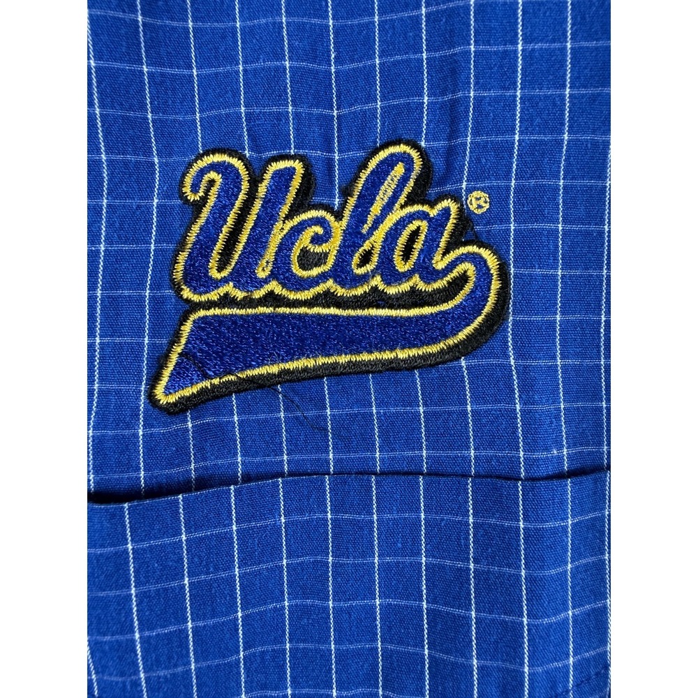 Antigua x UCLA Bruins long sleeve button up check shirt Mens Size Large Blue - Picture 6 of 7